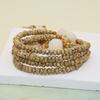 Hainan Polished Yellow Star Moon Bodhi Seed Multi-Turn Bracelet