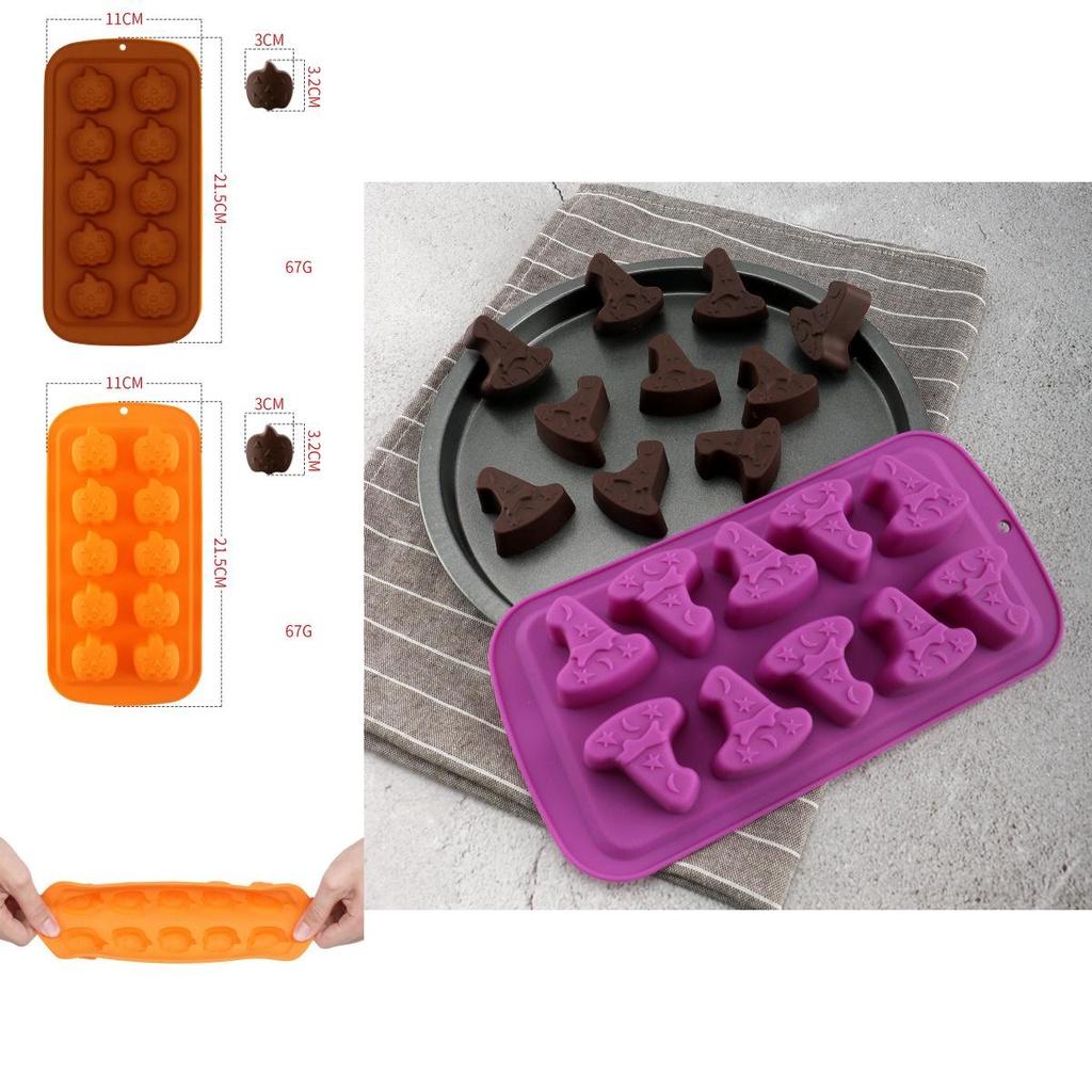 High-quality Silicone Halloween Pumpkin Chocolate Mold For Festive Desserts And Treats