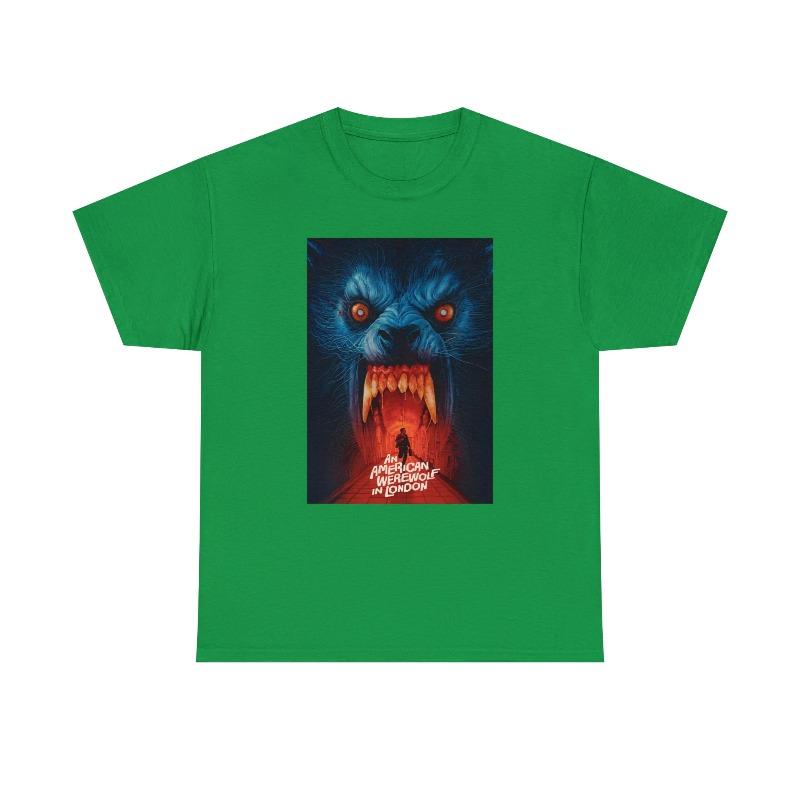 American Werewolf In London Tshirt 80s Horror Movie Poster Allseason Casual Comfortable Base Layer Tshirt Unisex