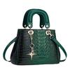 Crocodile Pattern Fashion Women's Handbag Large Capacity Soft Leather Atmospheric Middle-aged Mom Bag