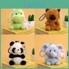 Cartoon Panda Plush Keychain With Soft Pp Cotton Filling For Kids Backpack Decor
