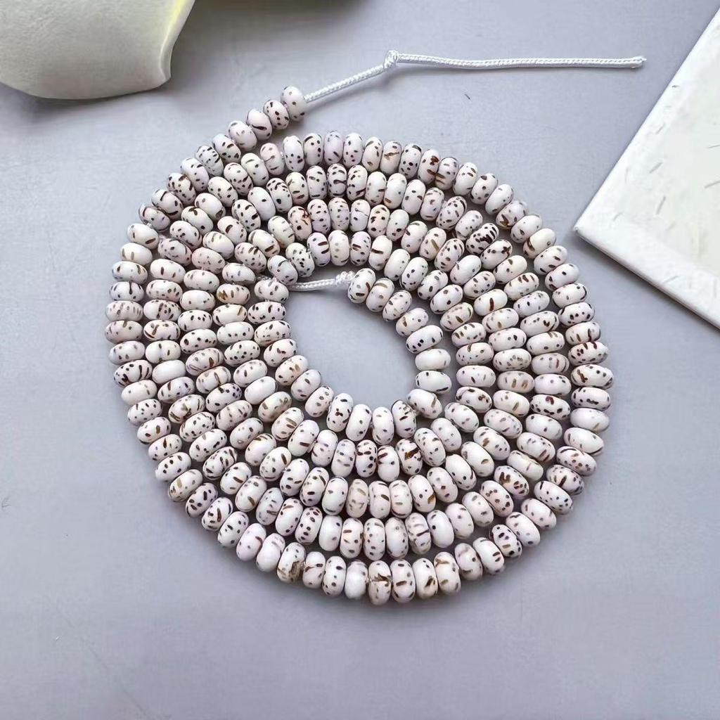 Natural White Mini Star Moon High-Density Bodhi Seed Bead Accessories