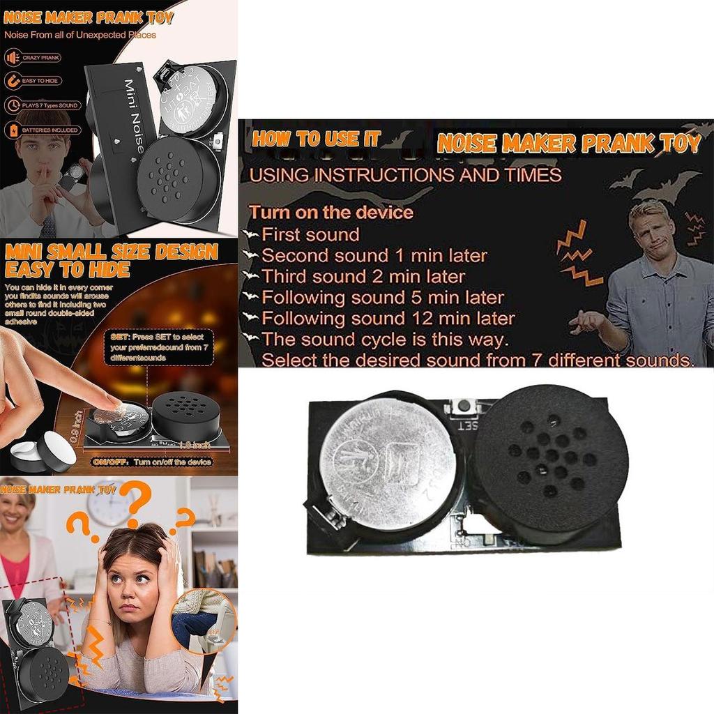 Halloween Prank Toy Mini Noise Maker Metal Material Create Pranks