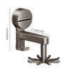 1pc 360 Degree Rotatable Suction Cup Punch Free 8 Claw Hook Kitchen Spatula Spoon Storage Wall Mounted Hanger