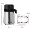 750W Stainless Steel Distilled Water Machine Portable Two-button Household Water Filter 4L With Over-temperature Function