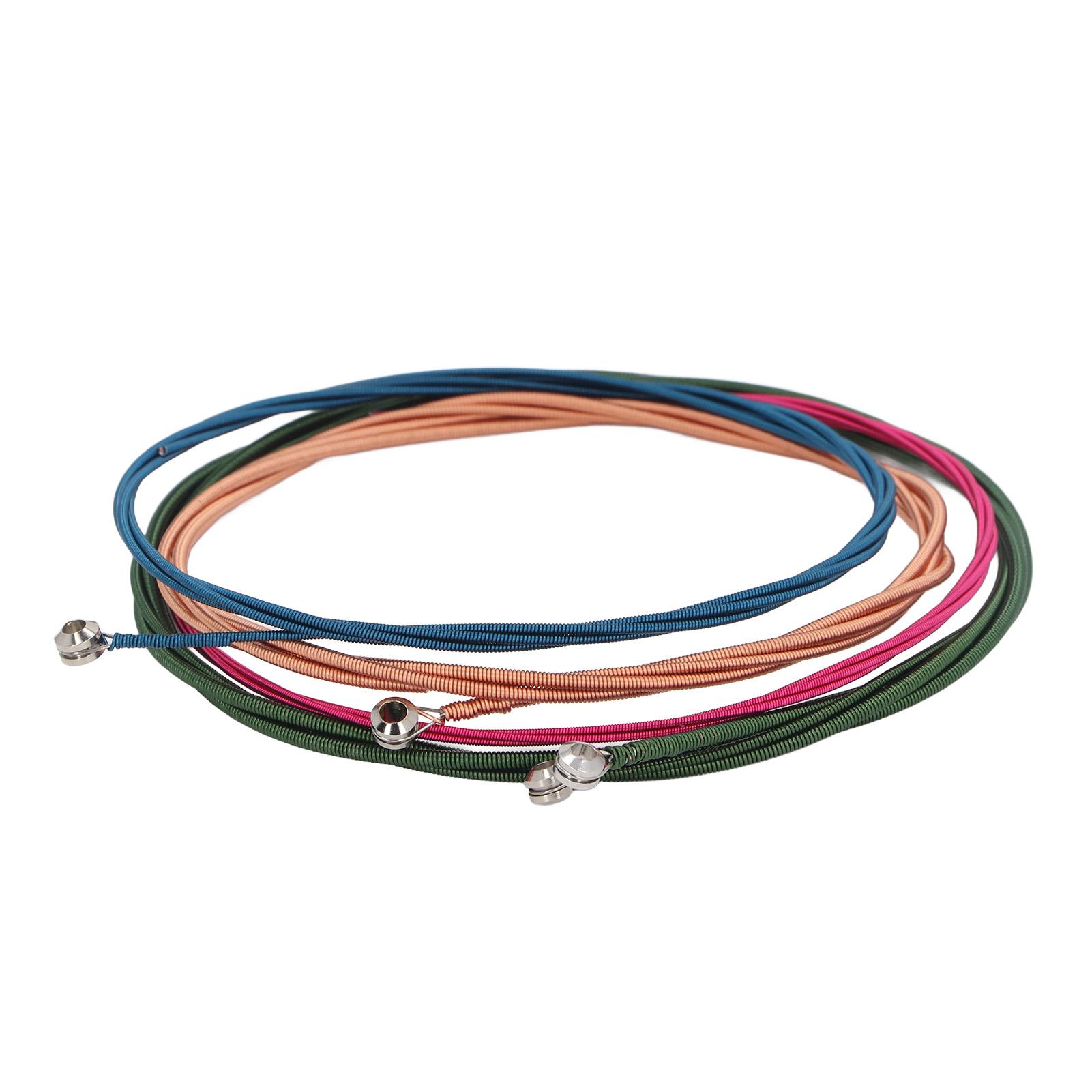 

Набор струн для электробаса, 4 шт., Струны для баса металлических цветов с чистым ярким звуком, Замена