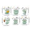Cartoon Cow Figure Mini Miniatures Animal Garden Terrarium Resin Decorations Stakes Craft Landscaping Sculpture