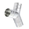 45 Degree Angled Y Style Air Route Divider Constructed Of Strong Treated Metal For Improved Air Movement