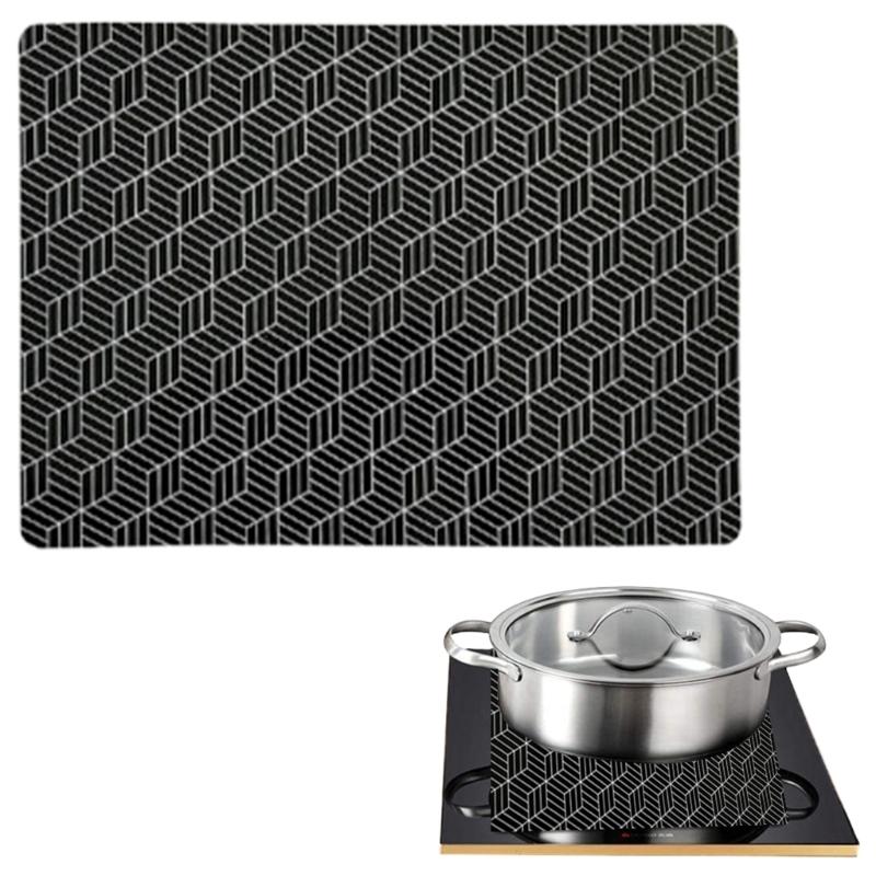 Durable Heat Resistant Induction Stove Protectors Pad Nonslip Front Placemat