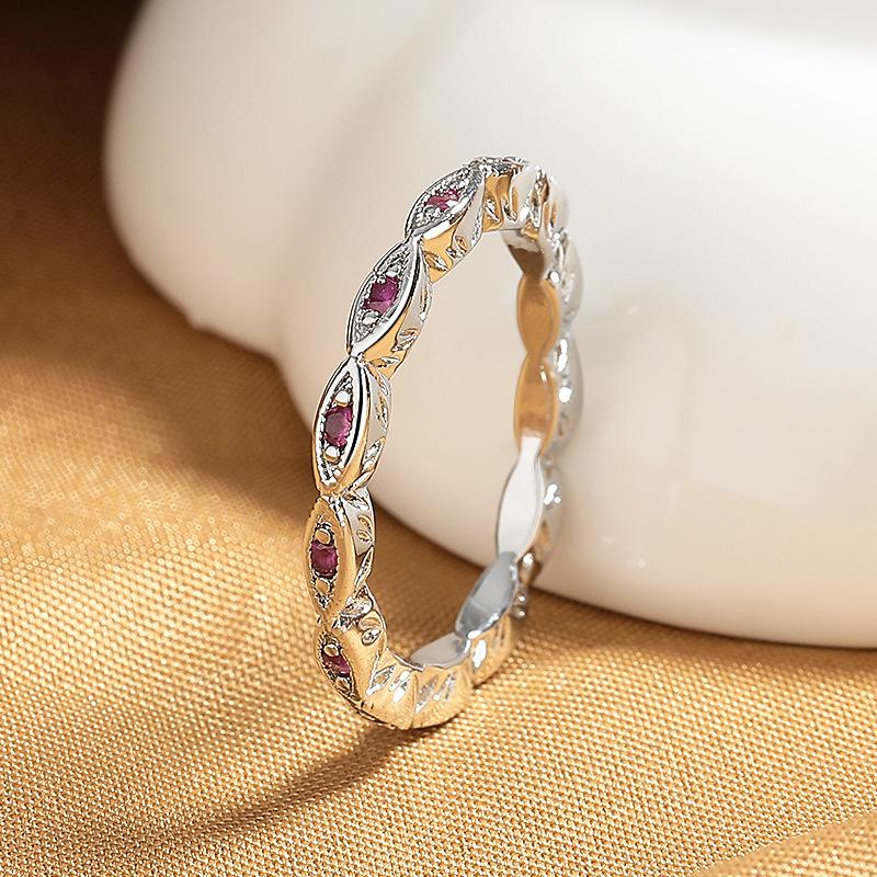 

2026 European and American Style Fashion Devil s Eye Ring, Women s Ins Tide Niche Thin Snare Ring Stacked with Diamond Ring no. 9 червоний