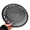 Stainl Steel Non-sti BBQ Net Tray Round Plate Pan Restaurant Round Fried Meat Korean Bbq Grill Grille Barbecue Korean Grill Pan
