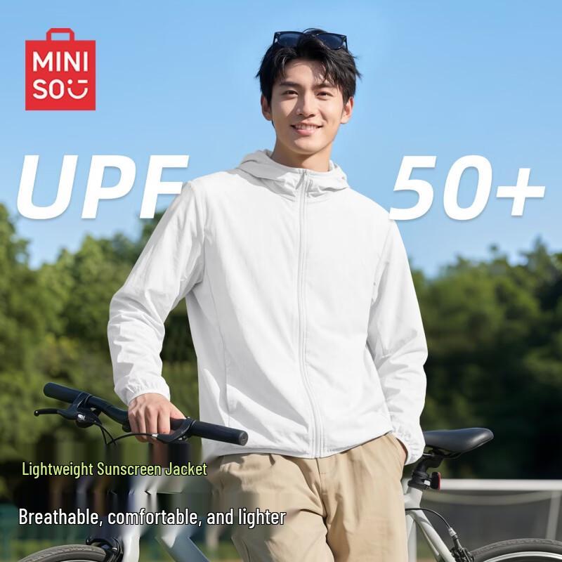 MINISO Men's UPF50+ Lightweight Sun Protection Jacket