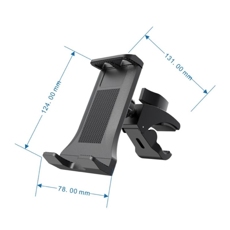 360 Degree Rotating Phone Mount for Spin Bikes and Treadmills Adjustable Phone Tablet Holder Fit Fitness Devices