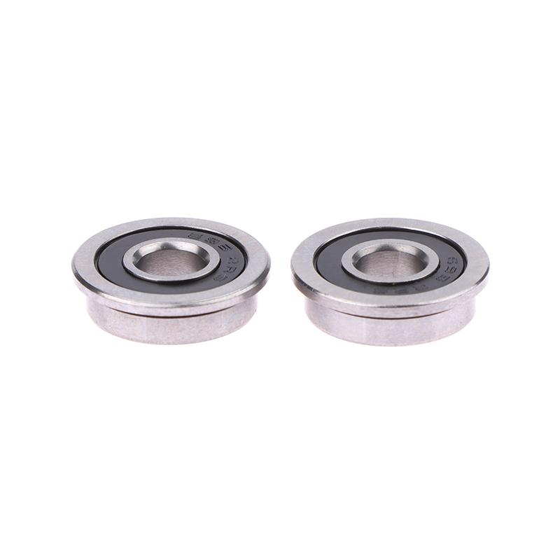 10Pcs F695-2Rs Stainless Steel Bearing Flanged Miniature Deep Groove Ball Bearings F695 Rs Ball Bearings