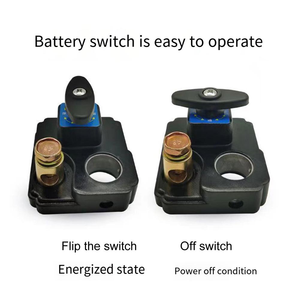 Battery Disconnect Switch with Pure Copper Contacts Ideal for Efficient Power Management in 12V and 24V Vehicles