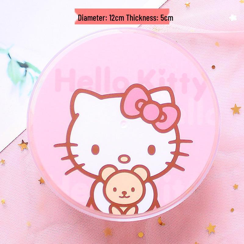 Transparent Cartoon Storage Box: Cute Round Organizer for Snacks, Candy, Gifts, or Cosmetics.