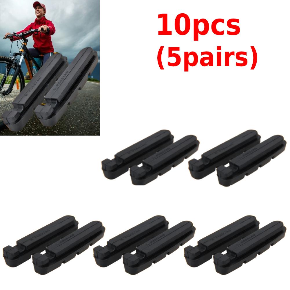 2-10PCS Road Bike Brake Pads Shoes for Alloy Rims Dura Ace Ultegra 105 Cartridge Bike Cycling Brakes Cycling Accessories