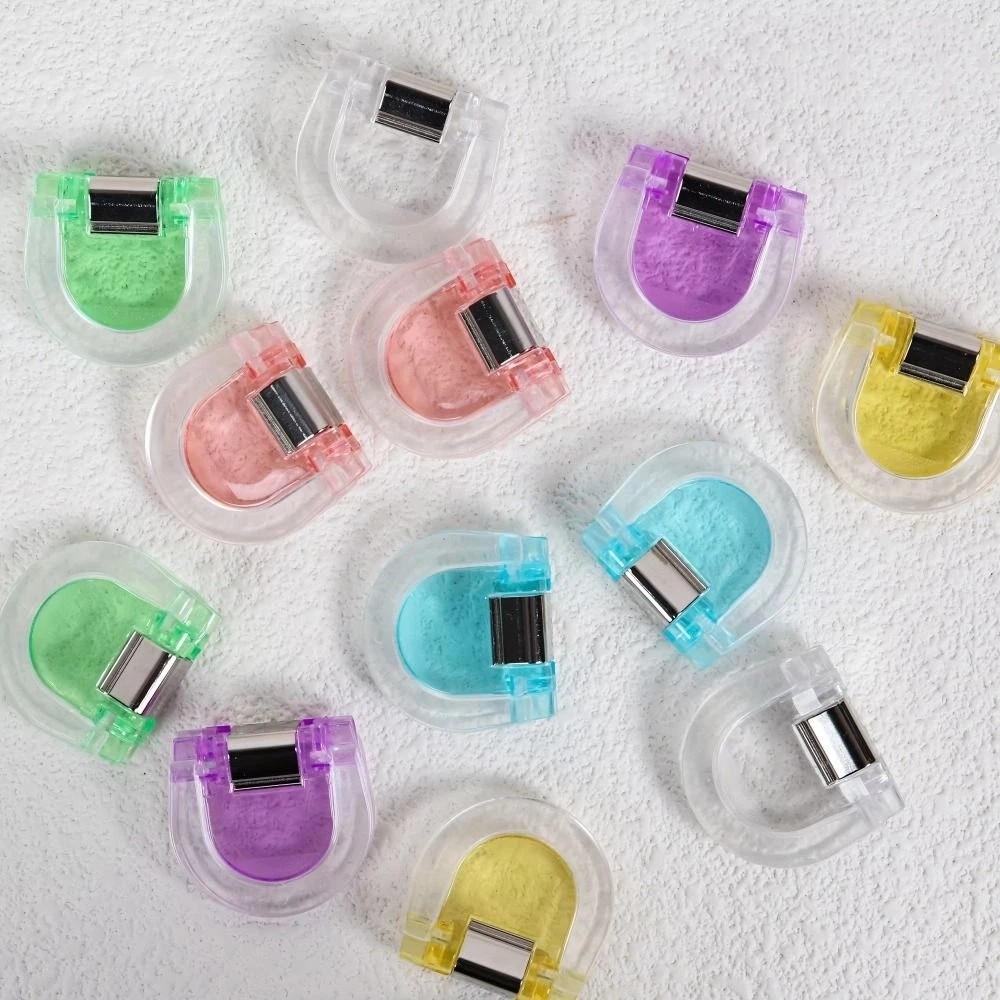 10Pcs Transparent Page Holder Clip Plastic Invisible Leg Shortening Clip  Document Binding