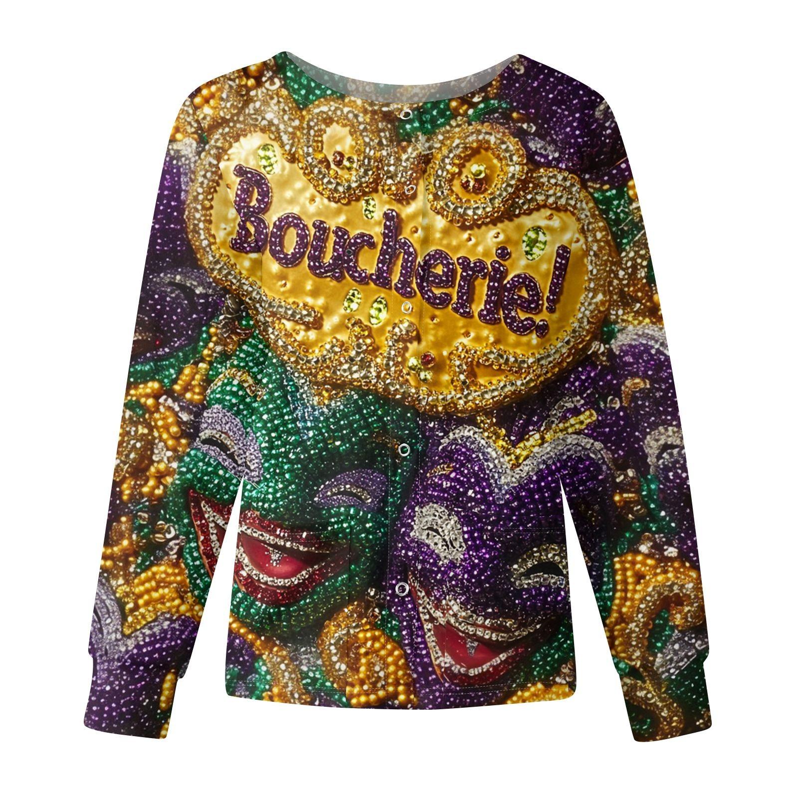 

Женская мода с длинным рукавом и воротником-стойкой, однобортный, с принтом «Карнавал» XL жёлтый