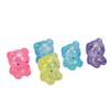 5Pcs Bear Stress Ball Squeeze Ball Mixed Color Soft Flexible TPR Stress Relief Slow Rising Stretchy Dough Balls for