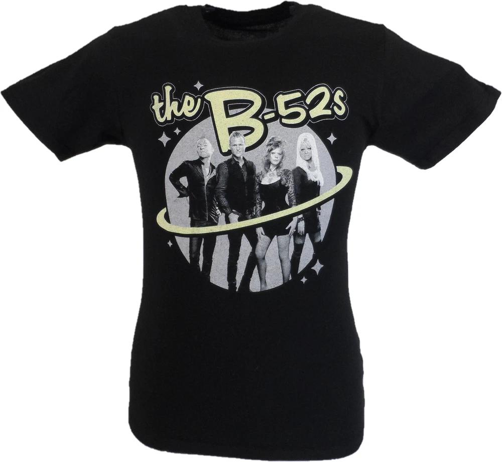 Unisexs Black Official The B52s Saturn Photo T Shirt S