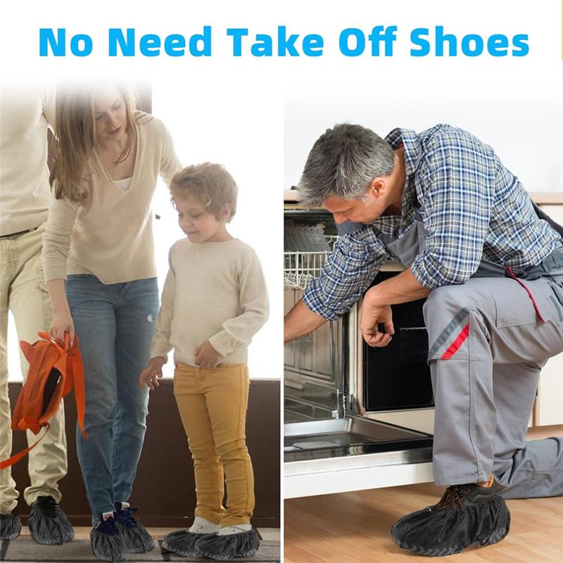 A96I-Disposable Shoe Covers Thick Recyclable Shoe & Boot Covers, Dust Proof, The Size Fit Most,Indoor/Outdoor