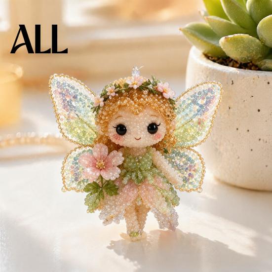 Kit Animale con Perline 3D 1 Set Kit Fai da Te, Artigianato Artistico con Perline con Istruzioni, Insetto Uccello Fata Fatto a Mano per Bambini Adulti Principianti Perline Decorative