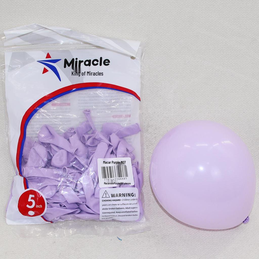 Miracle Star 5-inch Latex Balloons, 100 pcs - Ideal for Children's Birthday Party, Wedding Celebration, Room Decoration.