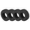 4 Stück RC Crawler Reifen 1,25 Zoll Flexibel Verschleißfest RC Gummi Reifen für SCX24 124 RC Autos