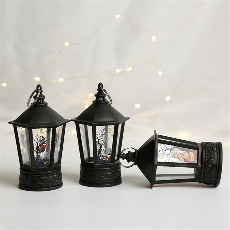 Festival Halloween LED Pumpkin Hand Lamp Halloween Pumpkin LED Hand Lamp with Designs for Celebratory Event Lighting