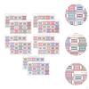 10 Sheets of Colorful Bible Index Tabs for Study