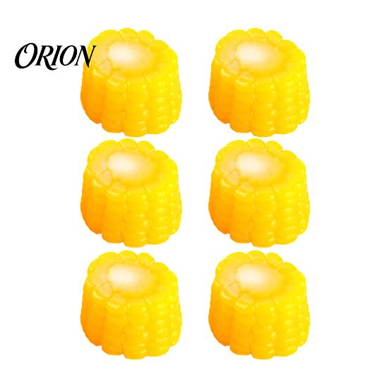 Simulated Vegetable Ornaments 6Pcs Artificial Corn Slices Set, Realistic Fake Props, Decor Creative for Farmhouse Kitchen Home Decoration Decorative