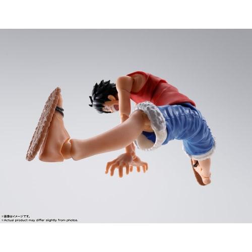 TAMASHII NATIONS SHFiguarts ONE PIECE Monkey D. Luffy - Eventyrets morgen - Ca.. 145mm ABS & PVC Malt Bevegelig Figur