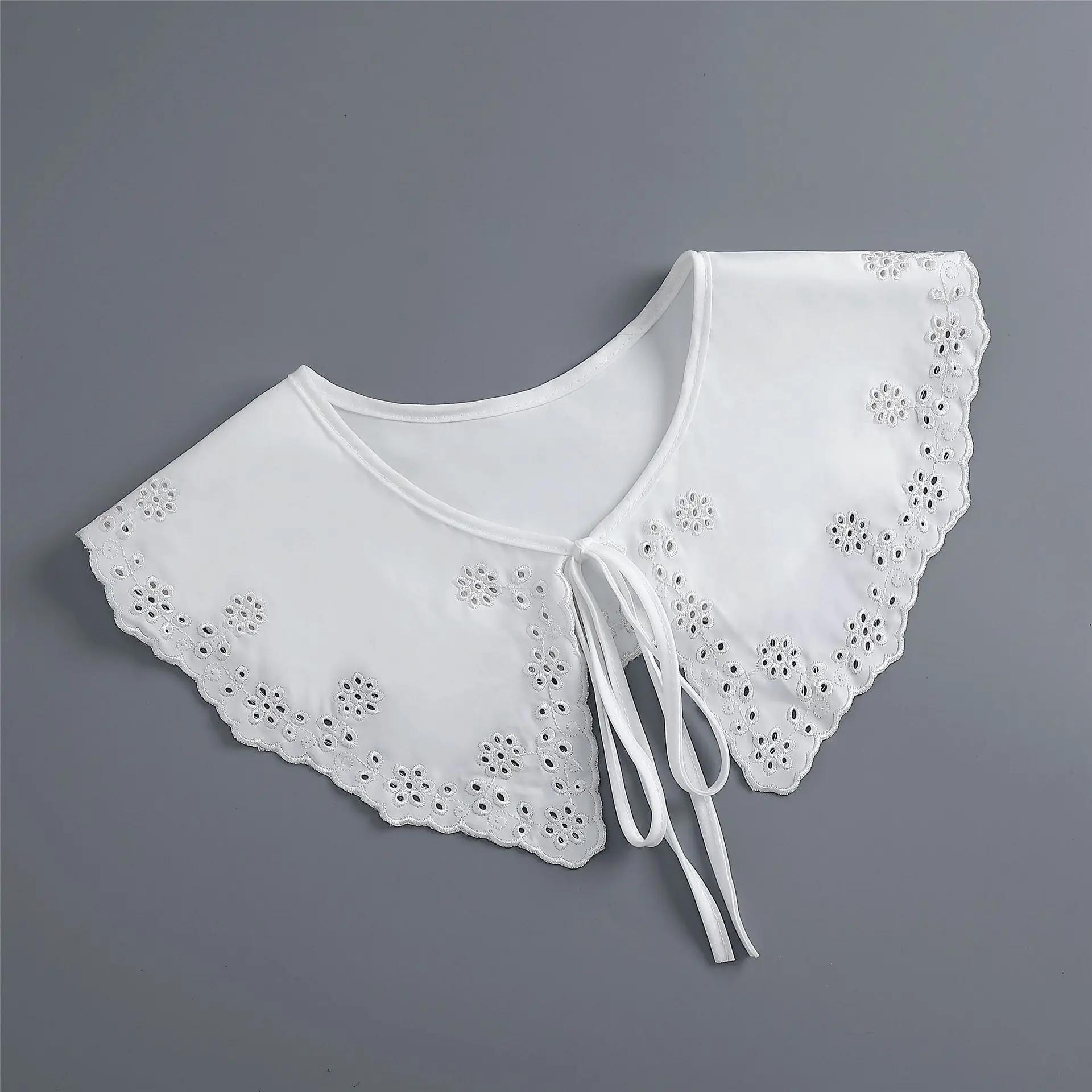 

Поддельный воротник шарф шаль женская рубашка белый ажурный ложный воротник жилет декоративная рубашка для девочек съемный воротник шарф шаль