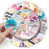 51 Friendship Short Sentence Graffiti Stickers for Phone Cases, Suitcases, and Stationery