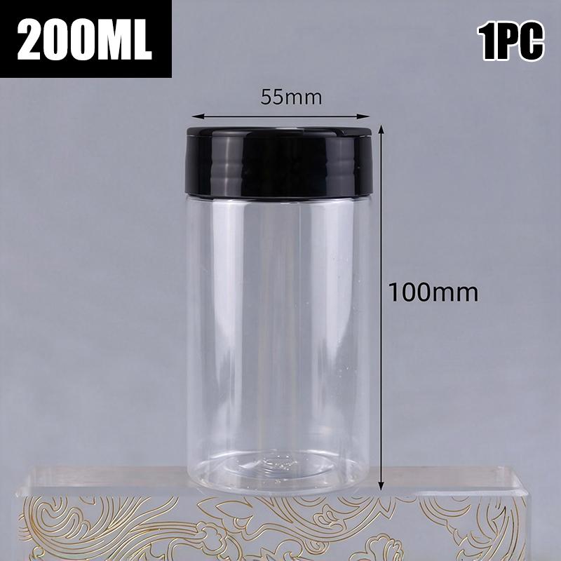 1Pieces 100/130/150/200/300Ml Spice Bottles Jars Clear Seasoning Bottles Bbq Clear Salt Pepper Shakers Kitchen Condiment Bottle