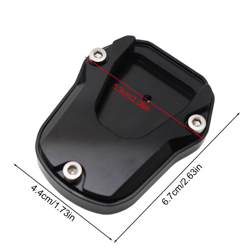 Kickstand Plate Aluminum Alloy Parking Support Stand Wear-Resistant Heavy-Duty Motorbike Accessories For Daily Commuting Camping