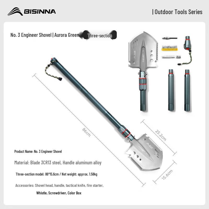 Beishanlang Manganese Steel Folding Engineer Shovel