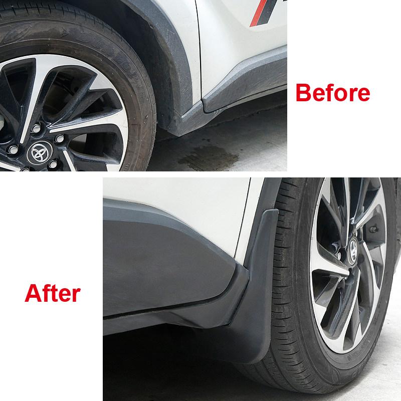 4 Teile/satz Auto Vorne Hinten Schmutzfänger Spritzschutz Auto Schmutzfänger für Toyota C-HR CHR 2016 2017 2018 Zubehör