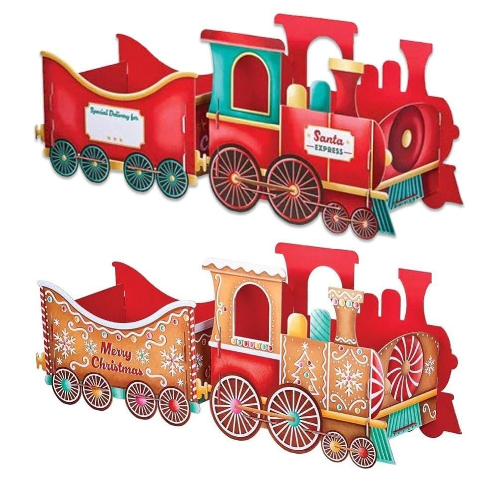 Santa Claus Christmas Presents Train Handmade Portable Santa’s Gift Train Deliver Holiday Cheer in Style
