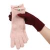 Warm Knitted Gloves for Women In Autumn and Winter Students Solid Color Versatile Finger-exposed Finger Wool Gloves for Office Outdoor Riding