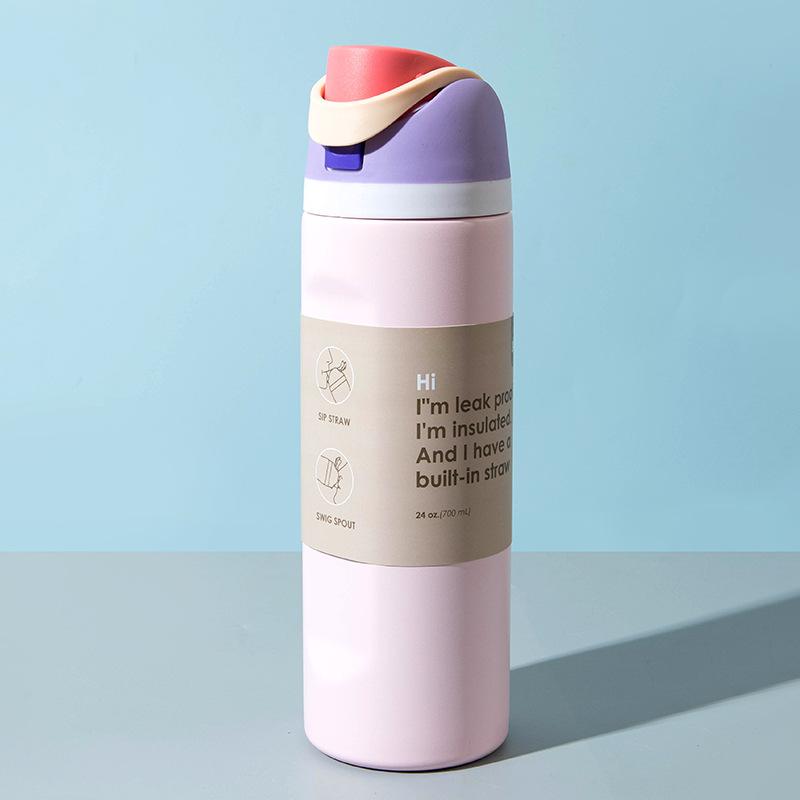 Stainless Steel Thermos Cup Large Capacity Portable Sports Water Cup