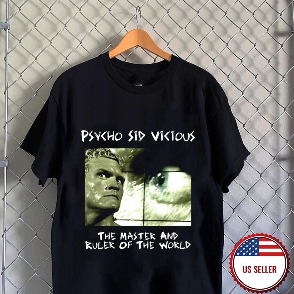 Психо Sid Vicious Мастер И Правитель Мира Футболка Полный Размер S5XL Унисекс Футболка S