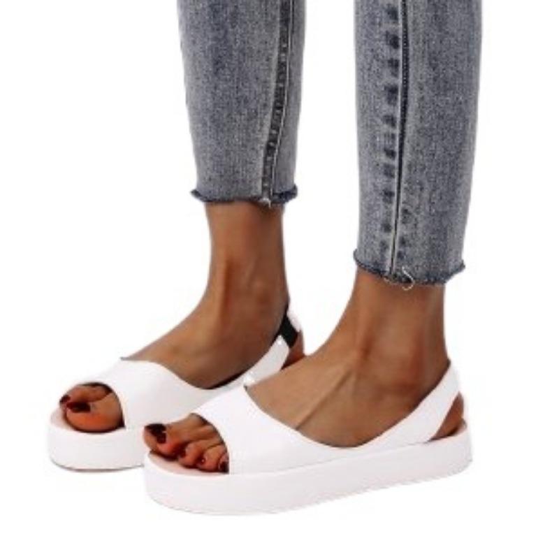 European and American Sports Sandals 2024 Summer New Large Flat Bottomed Fish Mouth Thick Soled Women's Sandals Zapatos De Mujer