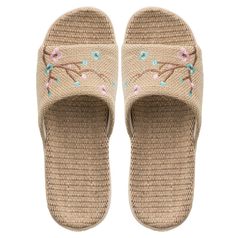 Léto Ženy Plážové pantofle Pohodlné prádlo Žabky Dámské Protiskluzové konopné skluzavky Dámské Domů Běžné Boty Sandály