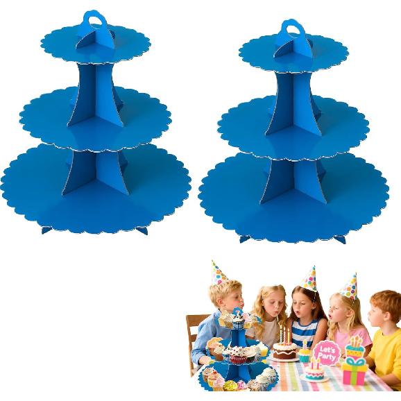 3 Tier Butterfly Cupcake Stand,Suitable for Butterfly Themes – Easy to Assemble& Reble(1Butterfly)