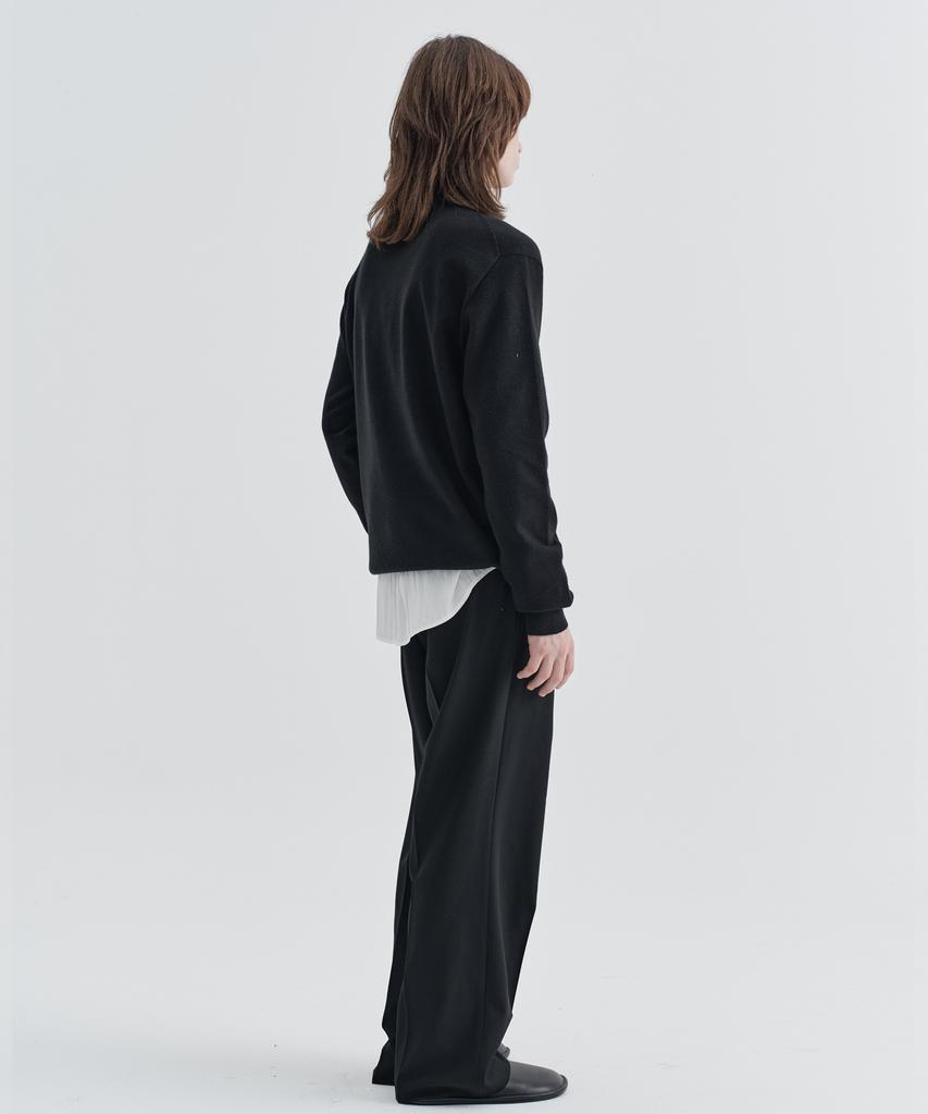 EZIO Half Mock Neck Knit_Black