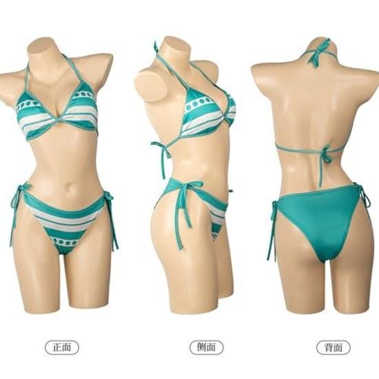 oTVToCos One Piece Nami Bikini Cosplay Costume Triangle 2-Piece Set Support Swimwear Competitive Spring Beach Popular Anime Character Cultural School