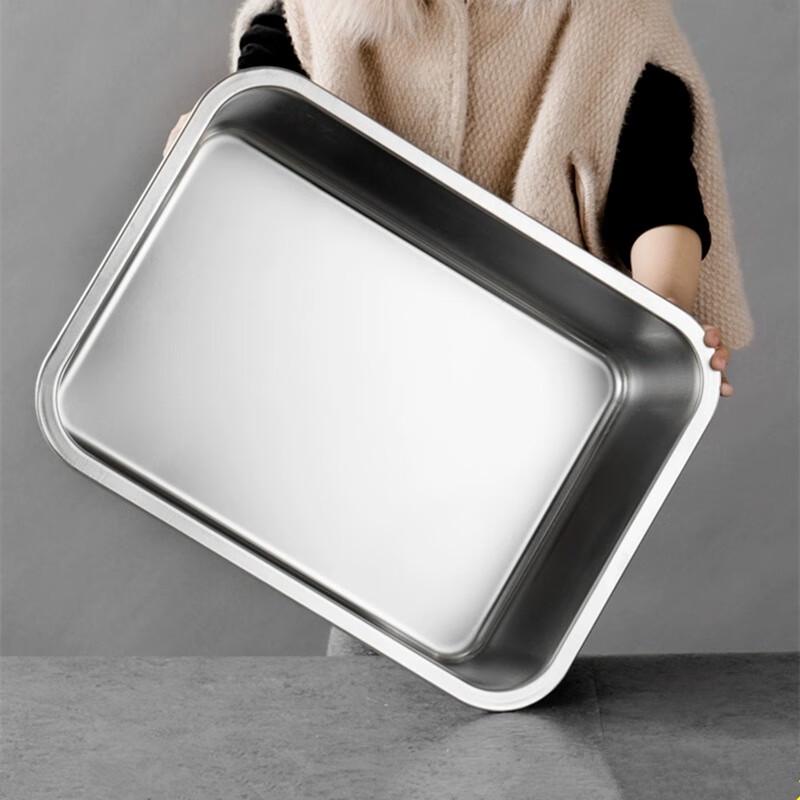 304 Stainless Steel Deep Rectangular Food Pan with Lid