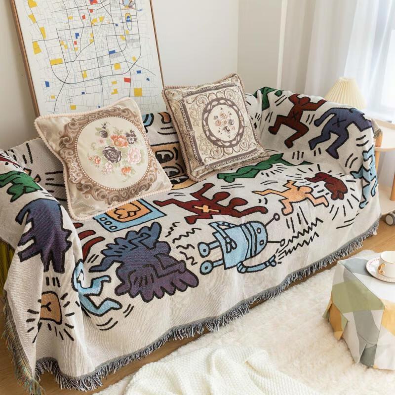 Changbaosen American Graffiti Sofa Cover